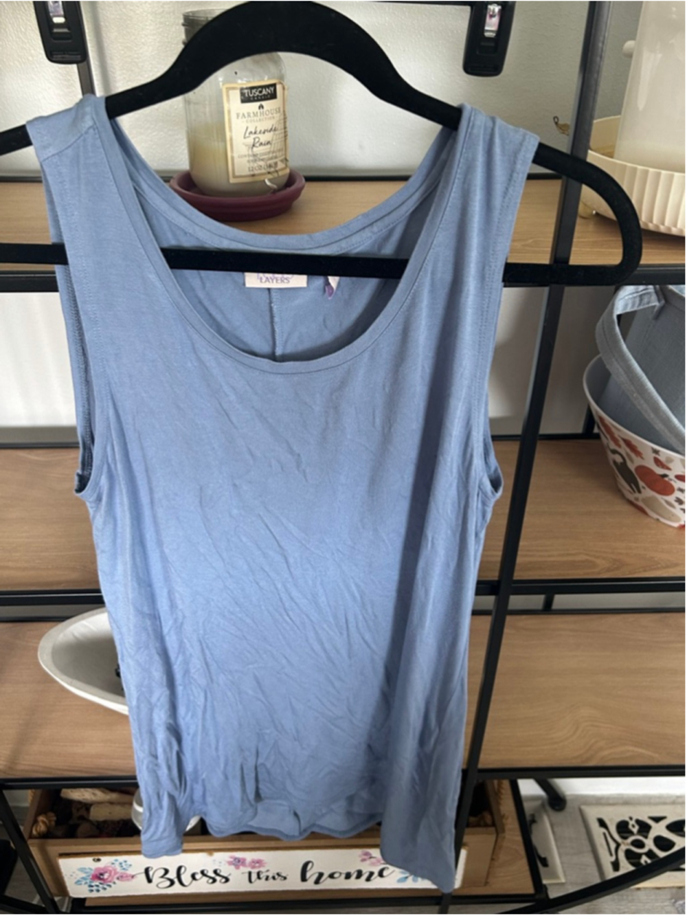 Women's Layers Blue Petite Tank Top SP